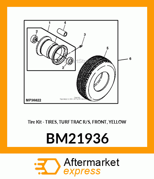 TURF TIRES FRONT PAIR BM21936