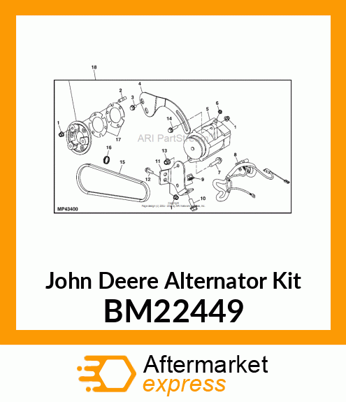 ALTERNATOR KIT, KIT, HIGH CAPACITY BM22449
