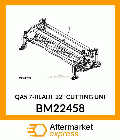 QA5 7-BLADE 22" CUTTING UNI BM22458