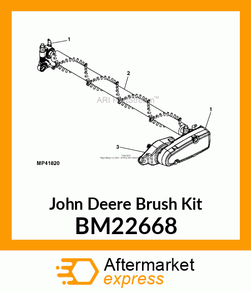 BRUSH KIT, SHAFT KIT, 22 BM22668