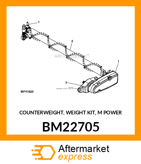 COUNTERWEIGHT, WEIGHT KIT, M POWER BM22705