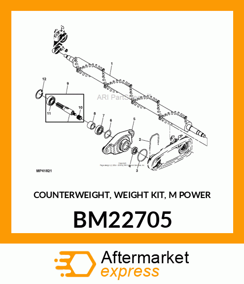 COUNTERWEIGHT, WEIGHT KIT, M POWER BM22705