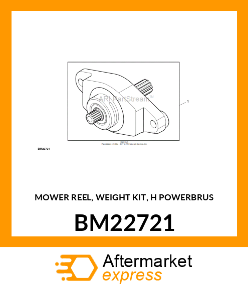 MOWER REEL, WEIGHT KIT, H POWERBRUS BM22721