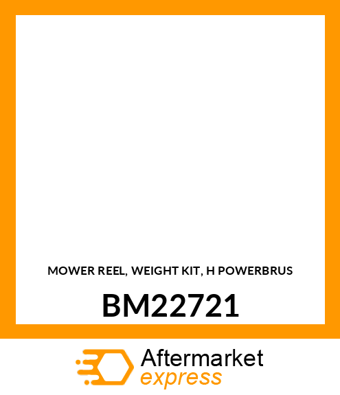 MOWER REEL, WEIGHT KIT, H POWERBRUS BM22721