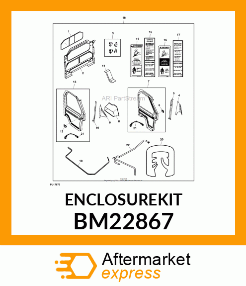 KIT, OPS REAR PANEL AND DOORS EO995 BM22867