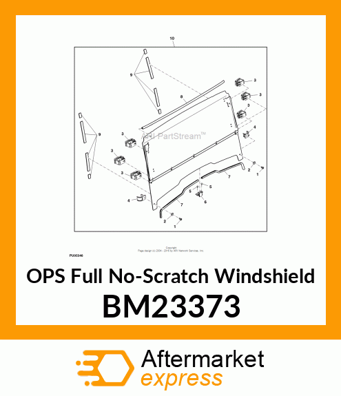 OPS Full No-Scratch Windshield BM23373