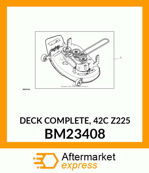 DECK COMPLETE, 42C Z225 BM23408