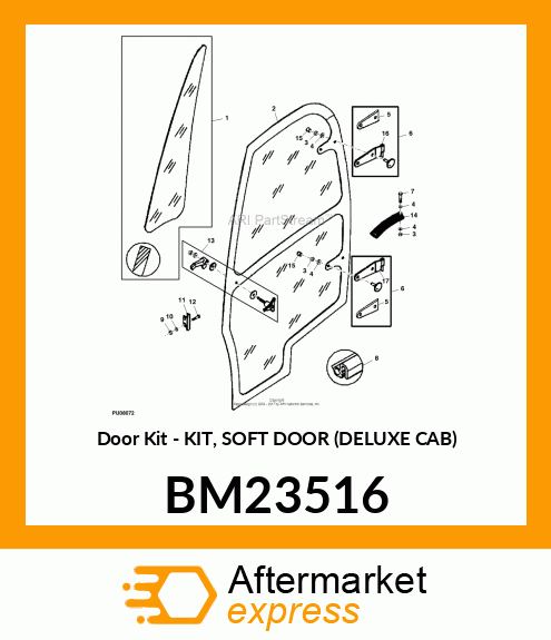 Door Kit - KIT, SOFT DOOR (DELUXE CAB) BM23516