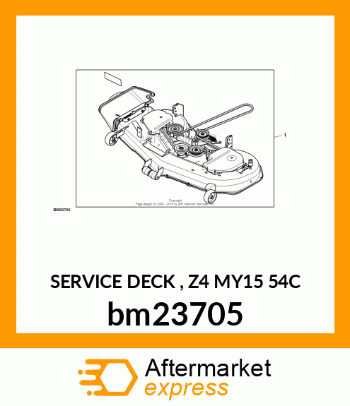 SERVICE DECK , Z4 MY15 54C bm23705