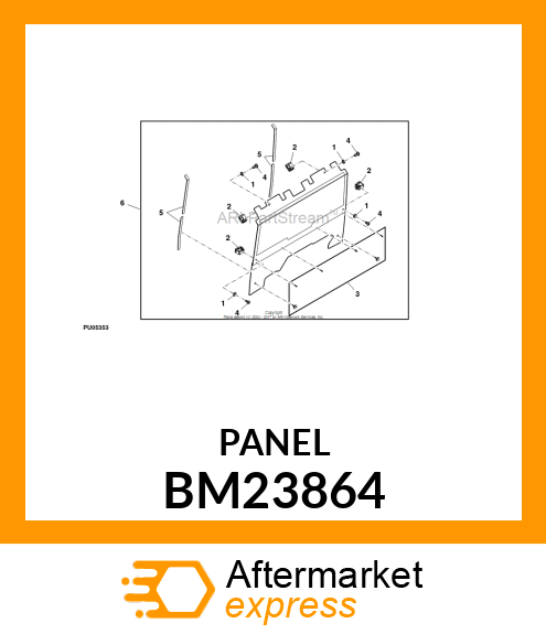 PANEL KIT, REAR PANEL (MDUV) BM23864