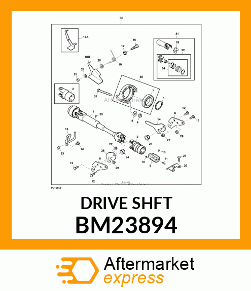 UNIVERSAL DRIVESHAFT, AUTOCONNECT, BM23894