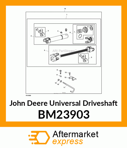 UNIVERSAL DRIVESHAFT, STANDARD DRIV BM23903