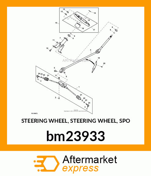 STEERING WHEEL, STEERING WHEEL, SPO bm23933