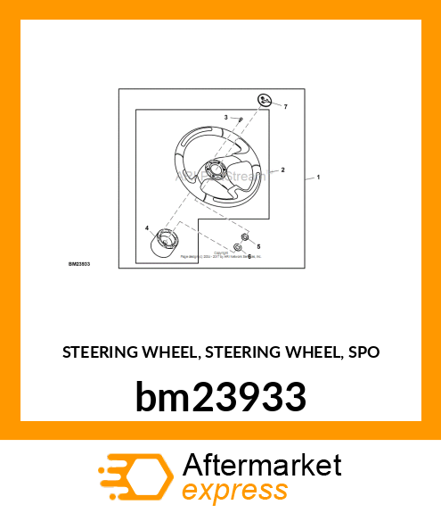 STEERING WHEEL, STEERING WHEEL, SPO bm23933