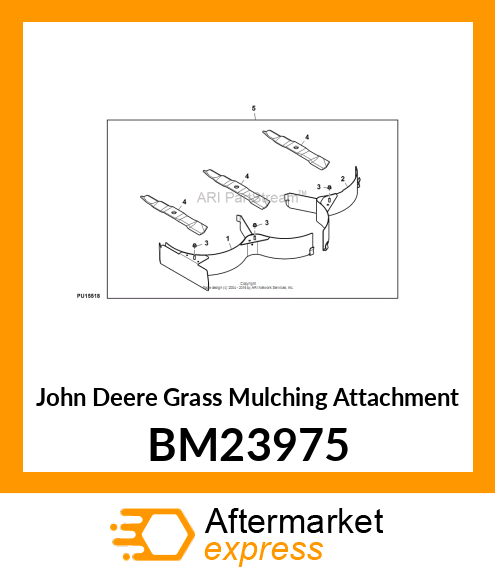 GRASS MULCHING ATTACHMENT, KIT, 48H BM23975