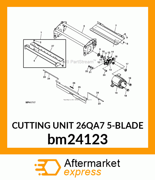 REEL CUTTING UNIT, 26QA7 CUT UNIT, bm24123