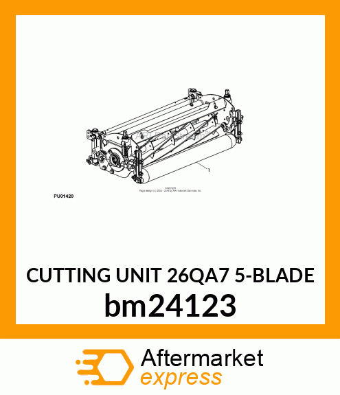 REEL CUTTING UNIT, 26QA7 CUT UNIT, bm24123