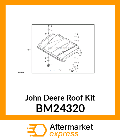 ROOF KIT, HDUV 2P OPS POLY CAMO BM24320