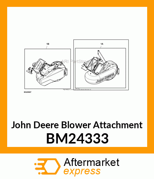 MOWER ATTACHMENT WHL/GOODS, POWERFL BM24333