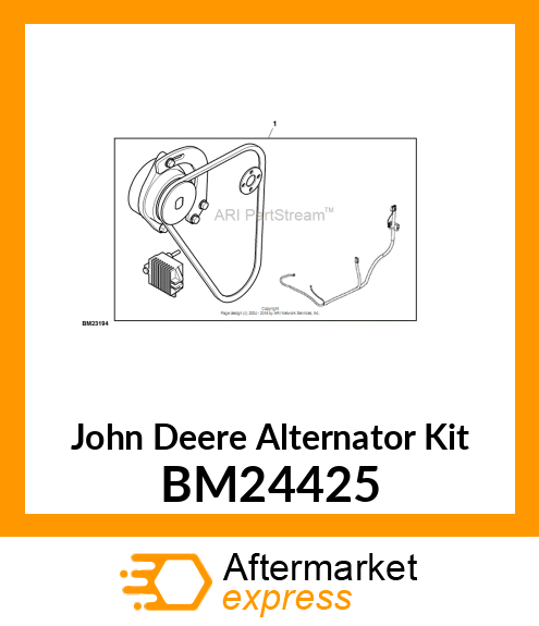 ALTERNATOR KIT, KIT. ALTERNATOR, 20 BM24425