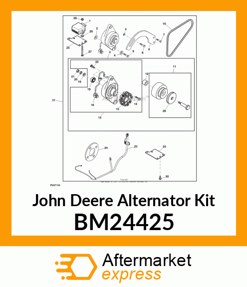 ALTERNATOR KIT, KIT. ALTERNATOR, 20 BM24425