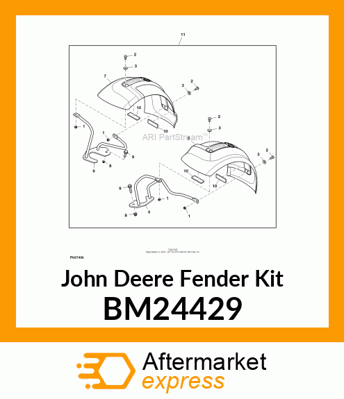 KIT, FRONT FENDER, 2WD BM24429