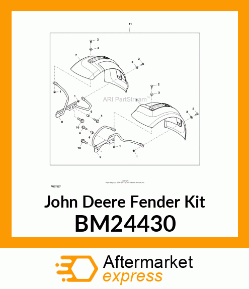 FENDER KIT, KIT, FRONT FENDER, 4WD BM24430