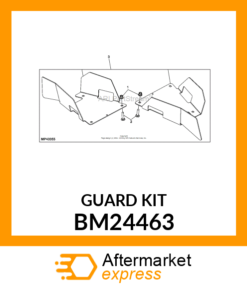 KIT, FRONT CV GUARDS BM24463