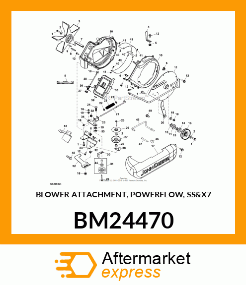 BLOWER ATTACHMENT, POWERFLOW, SSamp;X7 BM24470