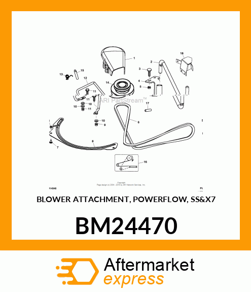 BLOWER ATTACHMENT, POWERFLOW, SSamp;X7 BM24470