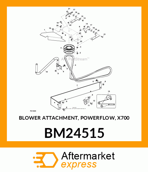 BLOWER ATTACHMENT, POWERFLOW, X700 BM24515