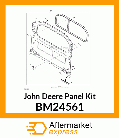 PANEL KIT, KIT, CAB REAR PANEL BM24561