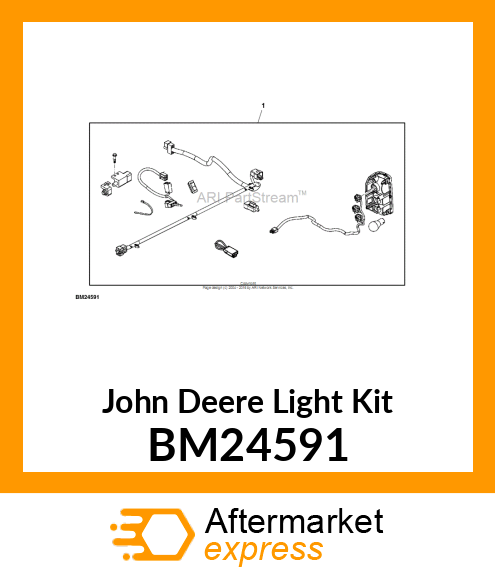 LIGHT KIT, BRAKE/TAIL HDUV, T BM24591