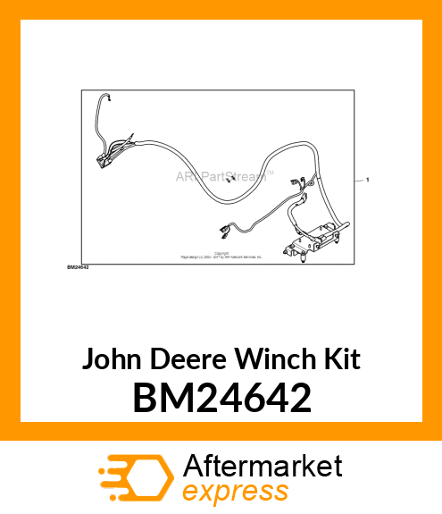 KIT, WINCH BUMPER MT (4500 LB) BM24642