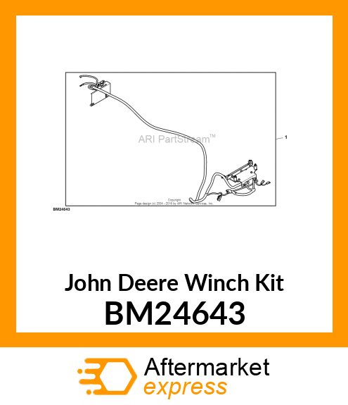 KIT, WINCH BUMPER MT S4 (4500 LB) BM24643