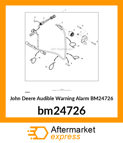 AUDIBLE WARNING ALARM, KIT, BACKUP bm24726