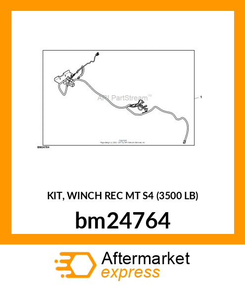 KIT, WINCH REC MT S4 (3500 LB) bm24764