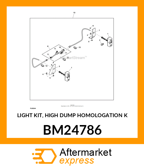 LIGHT KIT, HIGH DUMP HOMOLOGATION K BM24786