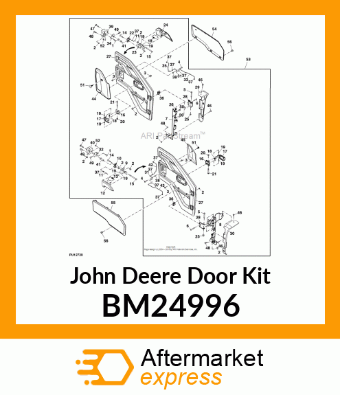 DOOR KIT, KIT, HALF DOOR HDUV 2 PA BM24996