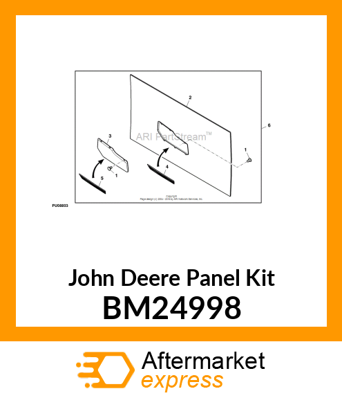 PANEL KIT, KIT, HALF DOOR COLOR PAN BM24998