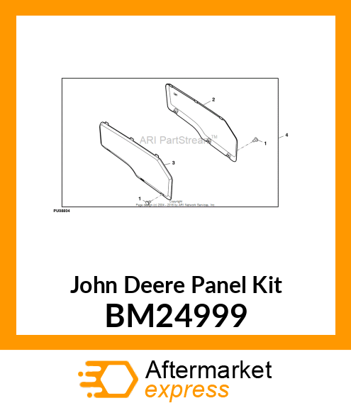 PANEL KIT, KIT, HALF DOOR COLOR PAN BM24999