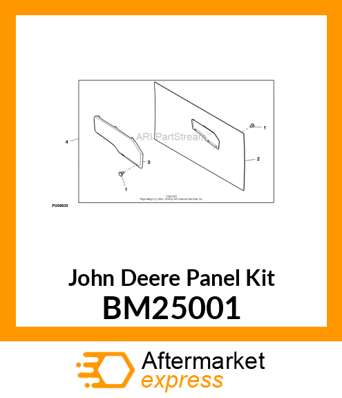 PANEL KIT, KIT, HALF DOOR COLOR PAN BM25001