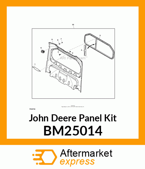 PANEL KIT, POLY CAB REAR PANEL MDU BM25014