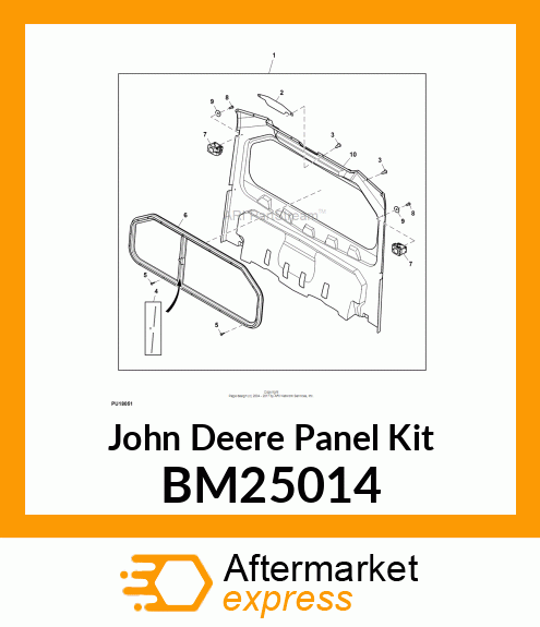 PANEL KIT, POLY CAB REAR PANEL MDU BM25014