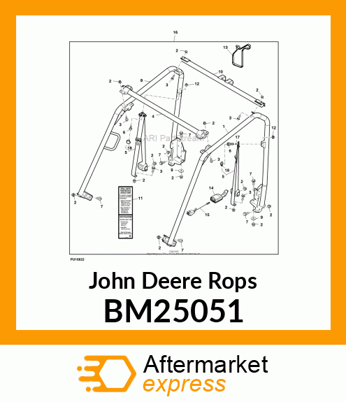 ROPS, KIT, OPS, MDUV 2P BM25051