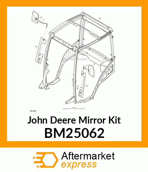 MIRRORS, CAB EXTERIOR SIDE KIT BM25062