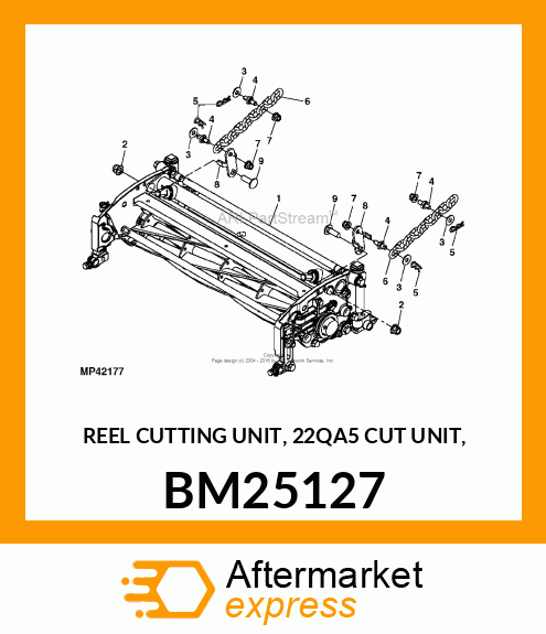 REEL CUTTING UNIT, 22QA5 CUT UNIT, BM25127