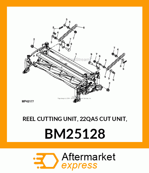 REEL CUTTING UNIT, 22QA5 CUT UNIT, BM25128