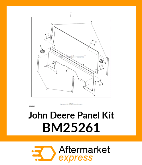 PANEL KIT, REAR PANEL (MDUV) BM25261