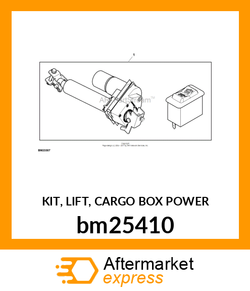 KIT, LIFT, CARGO BOX POWER bm25410